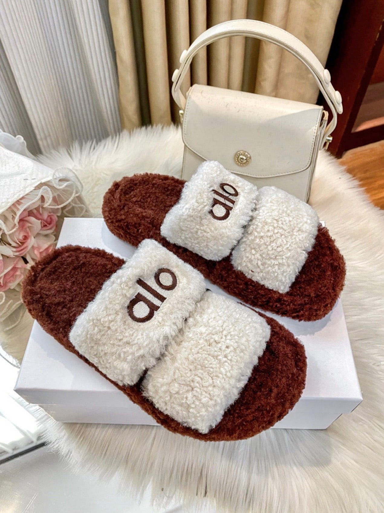 Alo Teddy Bear Slippers