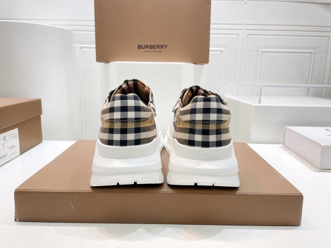 Burberry White Strap Sneakers