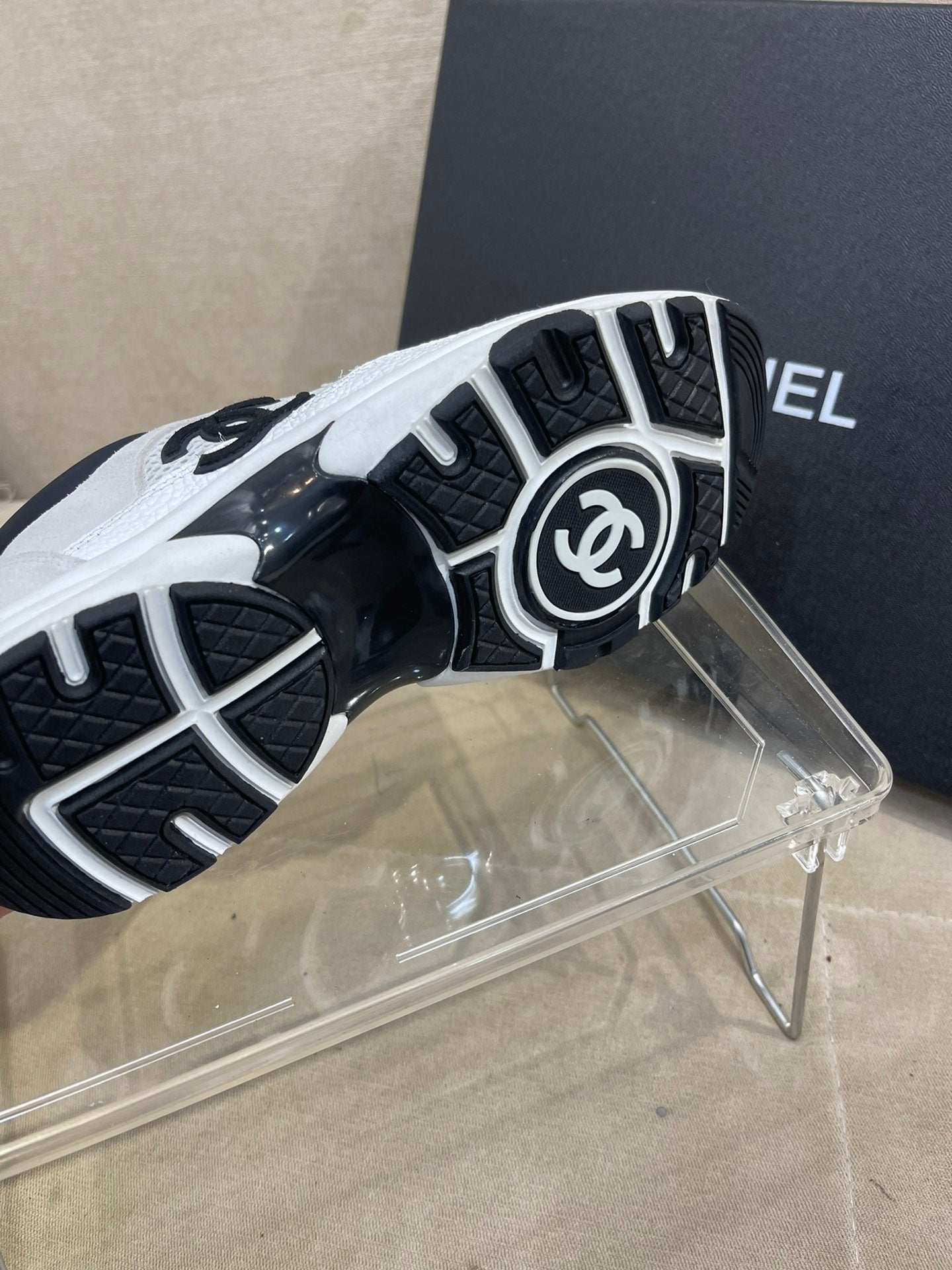 Chanel CC Black Sneakers