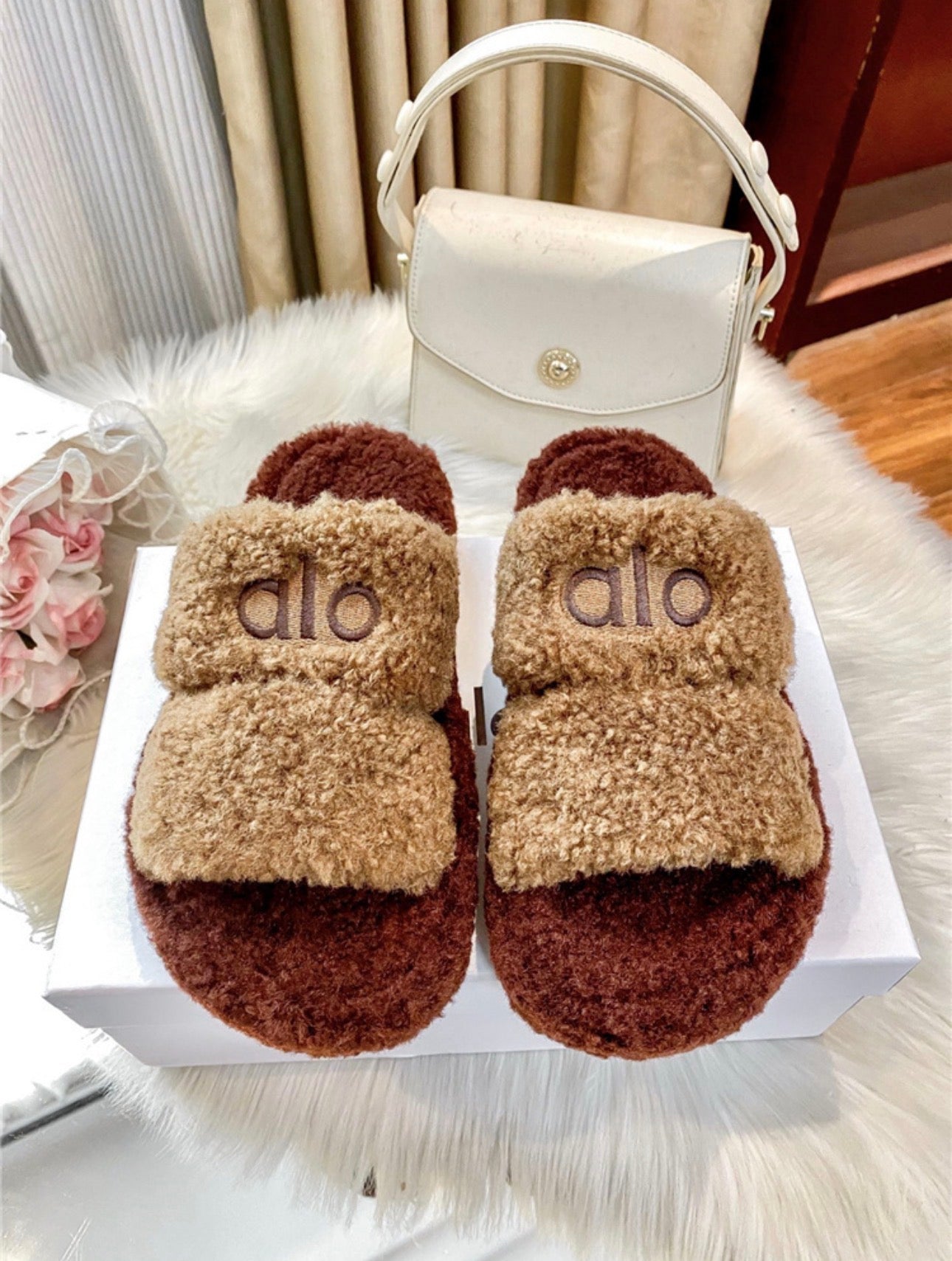Alo Teddy Bear Slippers