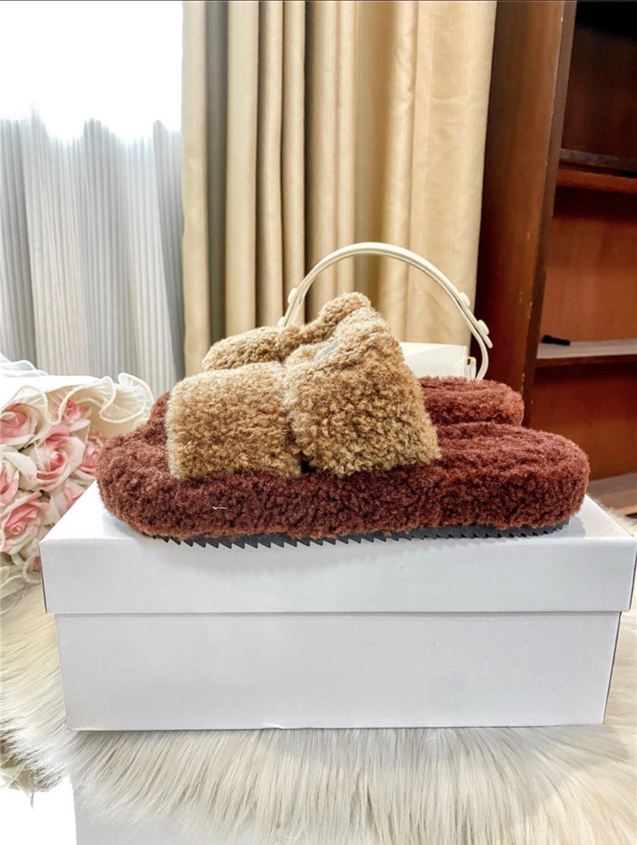 Alo Teddy Bear Slippers