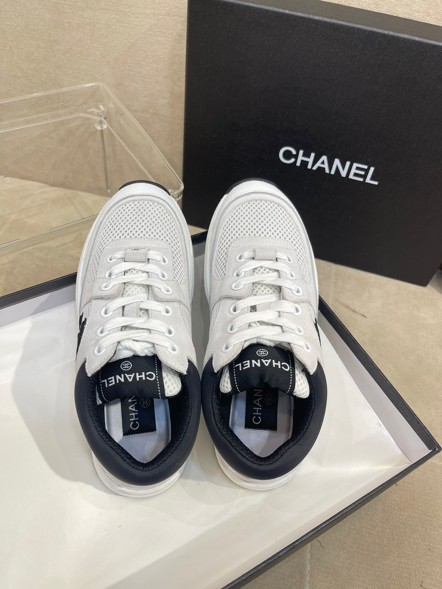 Chanel CC Black Sneakers