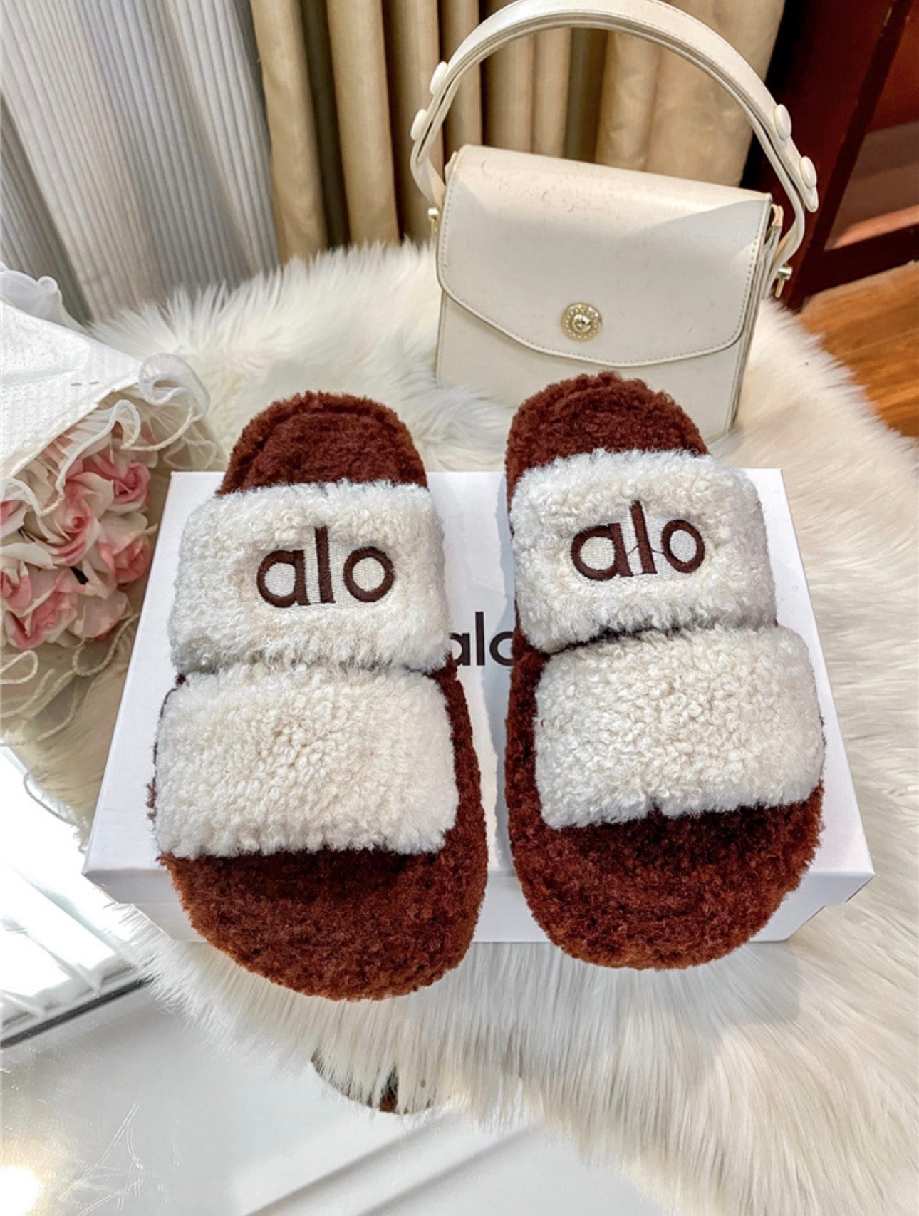Alo Teddy Bear Slippers