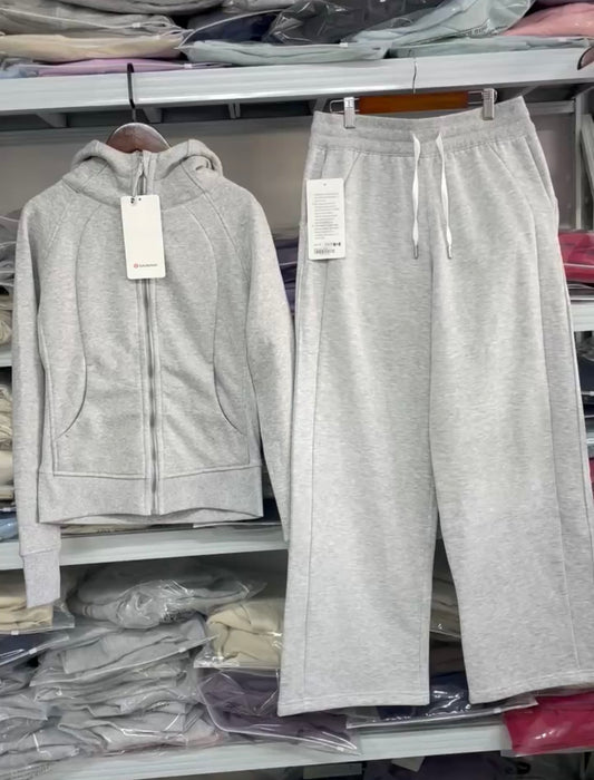 Gray Lululemon Scuba Set